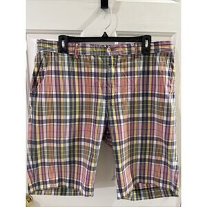 Polo Ralph Lauren Classic Fit Madras Shorts 36 Multicolor 100% Cotton Old Money